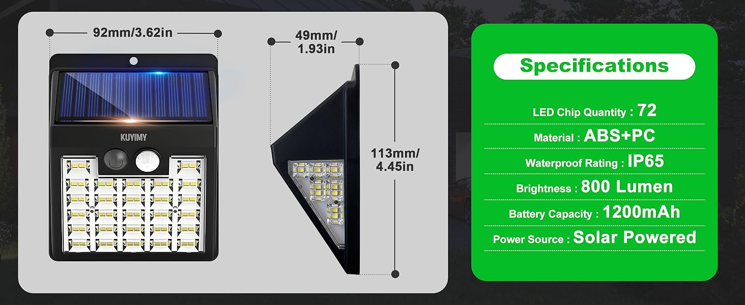 motion sensor solar outdoor lights; deck solar lights outdoor waterproof; solar mailbox light