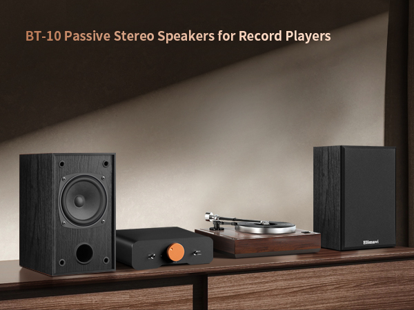 Suitable for record players, requires connection to an amplifier