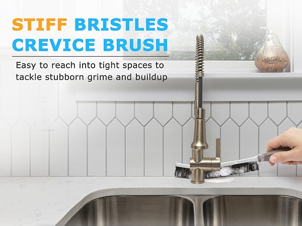 stiff bristles