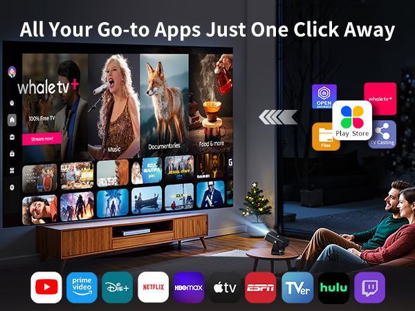 built-in apps projector