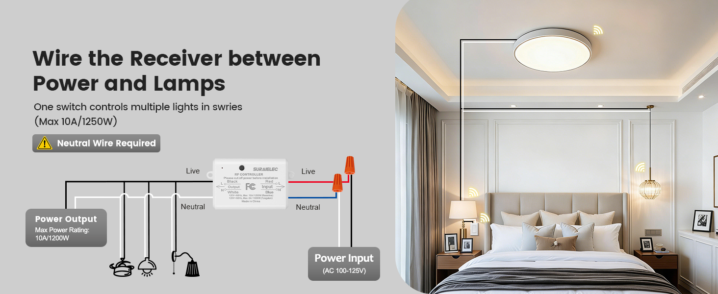 hardwired light remote control