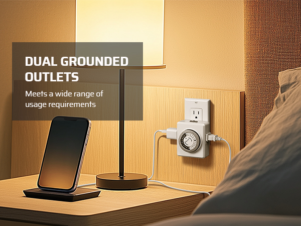 DUAL GROUNDED OUTLETS