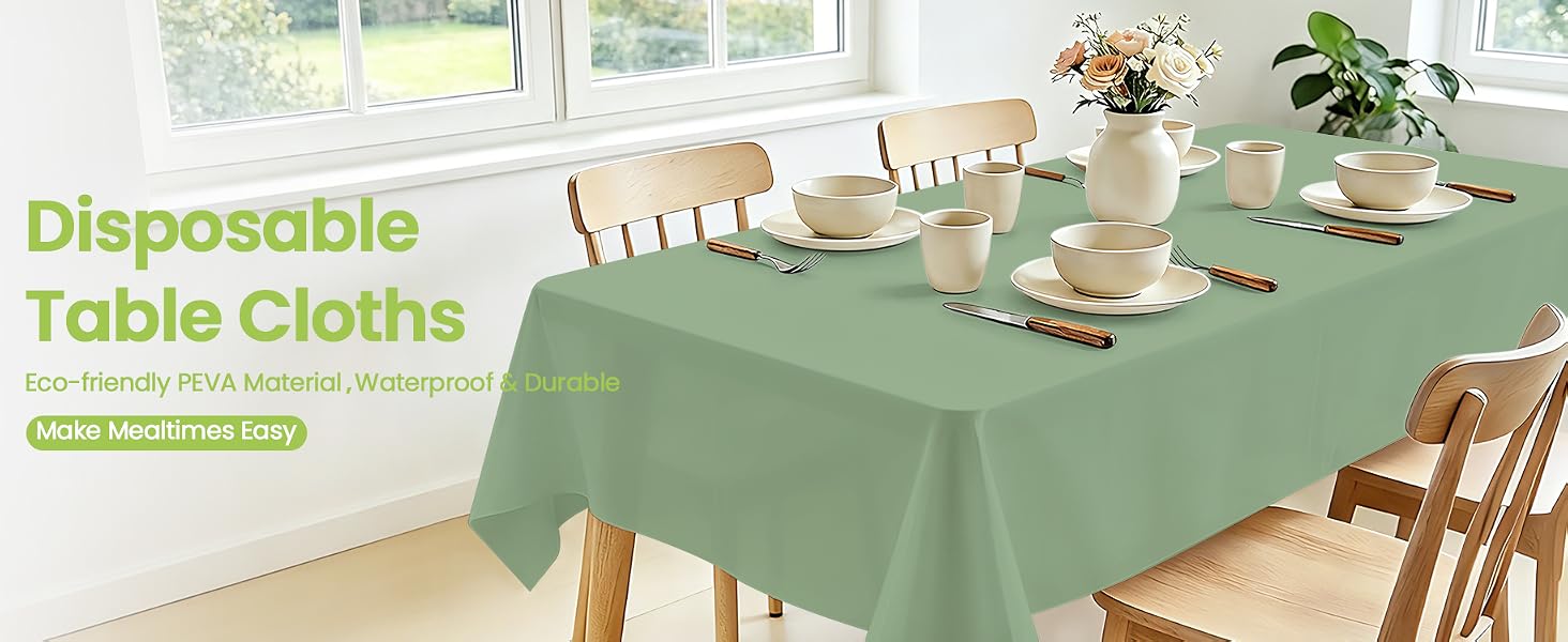 Sage Green tablecloth