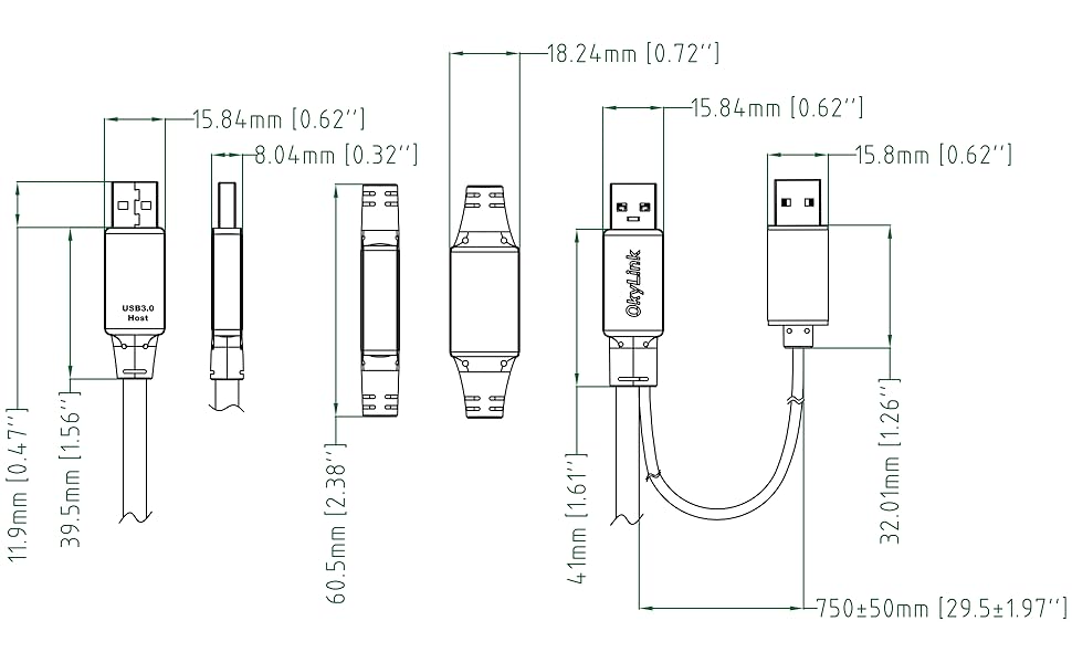 USB 3.0 (USB 3.2 Gen 1) A-A,male to male data cable