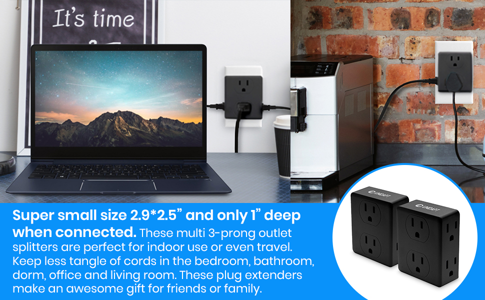 multi multiple outlet plugs multi adapter adapters 6 AC 8 AC turn one ac into several kitchen 