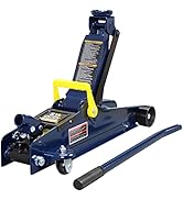 Big RED 2.5 Ton (5,000 lb) Low Profile Hydraulic Trolly Jack, Blue, AT825051UR