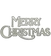 A Set Silver Merry Christmas Metal Cutting Dies for DIY Christmas Card Making Kit Embossing Paper...