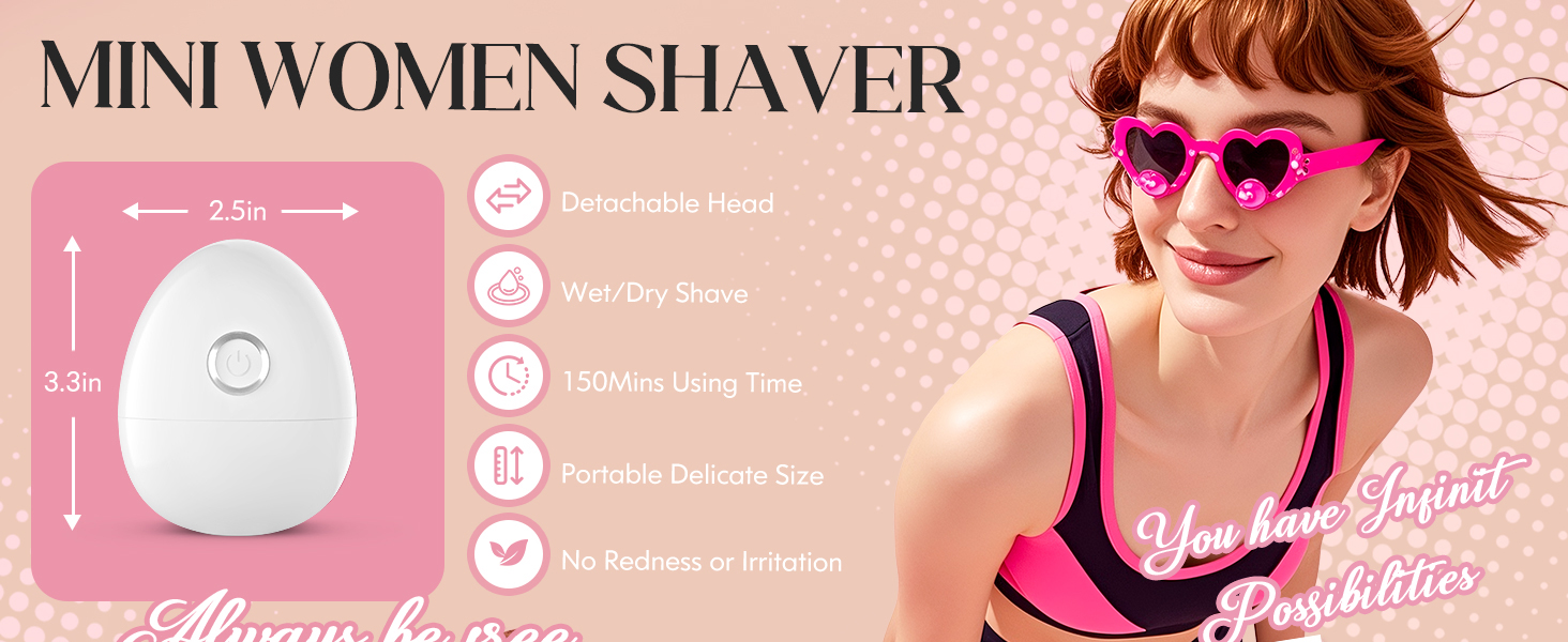 little and cute electric shaver for women