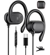 COOYA USB C Open Ear Headphones Type C Wired Earbuds for iPhone 15 Pro Max iPad 10 Air 6 Pixel 8 ...