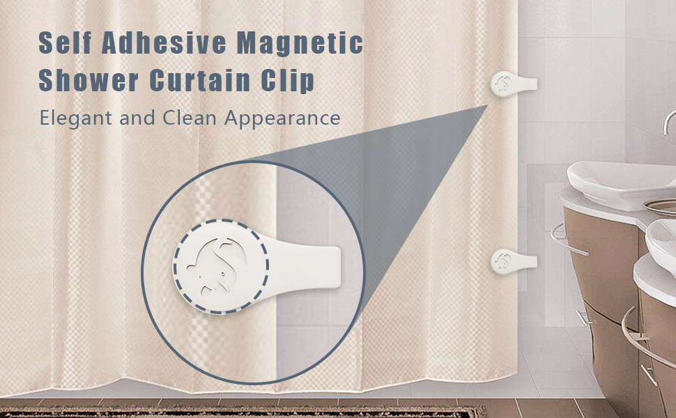 Self Adhesive Shower Curtain Weight Clip