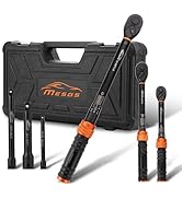 MESGS 6PCS Torque Wrench Set, 1/4" 3/8" 1/2" Drive Click Torque Wrenches (20-240 in.lb, 5-45 ft.l...
