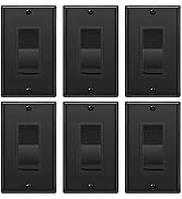 [6 Pack] BESTTEN Dimmer Switch, for Dimmable LED Light, CFL, Halogen and Incandescent Bulb, Singl...