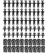 Osilly 70 PCS Engine Under Cover Splash Shield Body Bolts Screws, Universal Extruded U-Nuts Kit, ...