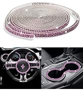 AOCISKA 16.4Ft Bling Car Trim Self Adhesive,Car Dashboard Decorations,DIY Rhinestone Car Interior...