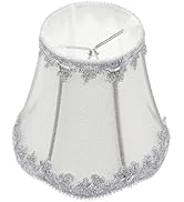 Housoutil Fabric Bell Lamp Shade, Clip on Chandelier Lamp Shade, European Lampshade Replacement f...