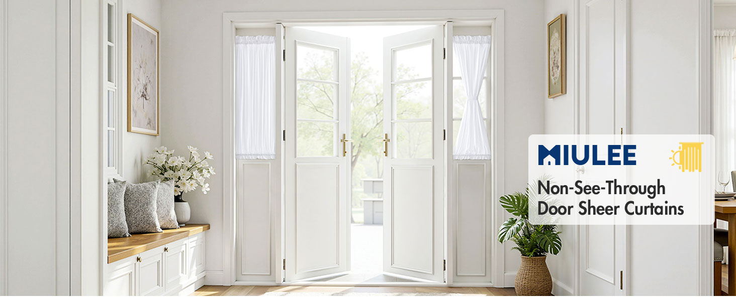 French door curtains