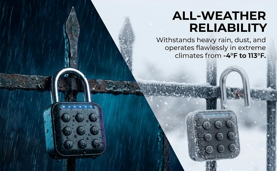 Digital padlock outdoor