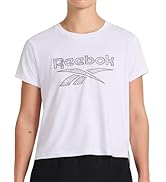 Reebok Women's Topographic Lines Graphic Crewneck T-Shirt