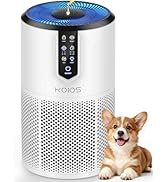Air Purifiers for Bedroom, KOIOS H13 HEPA Air Purifiers for Home Pets, 15dB Quiet Air Cleaner for...
