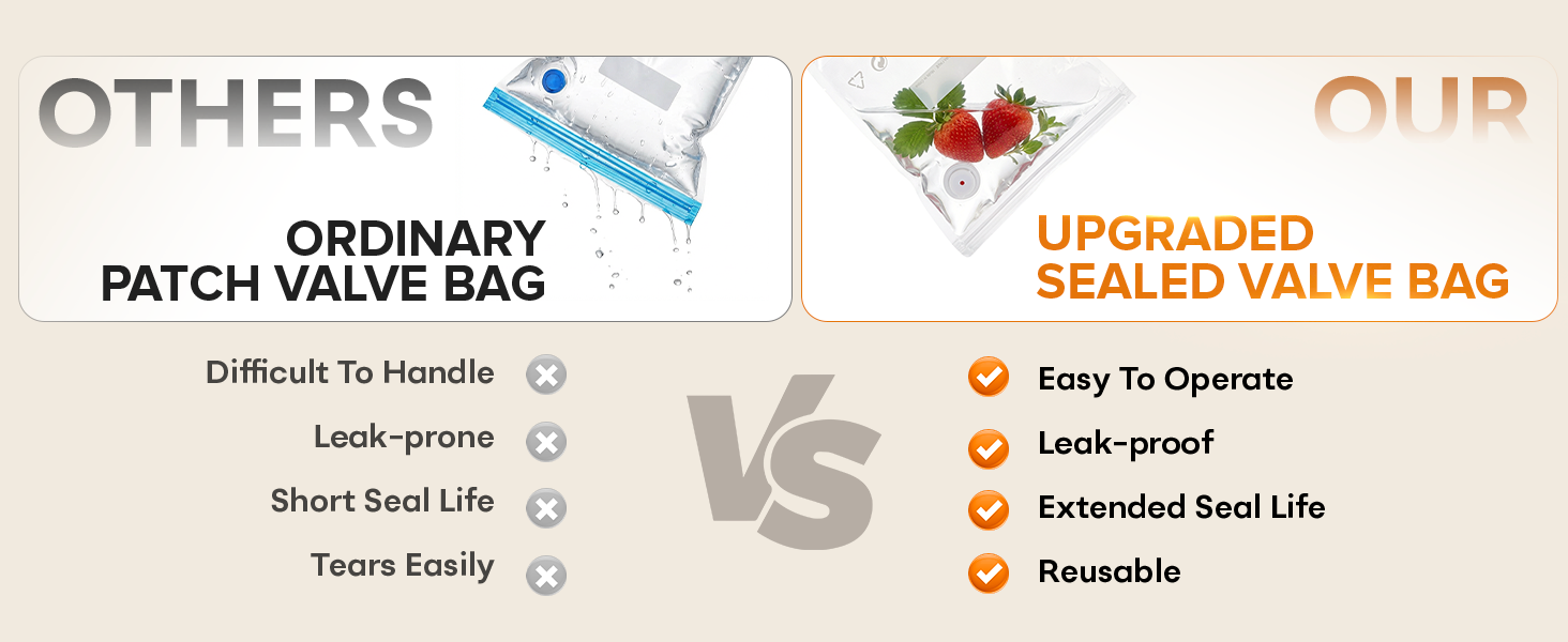 MZROT Handheld Food Sealer with sealing bags