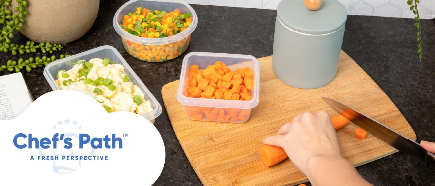 Chef&amp;#39;s Path A Fresh Perspective Food Storage Containers Stackable Organized