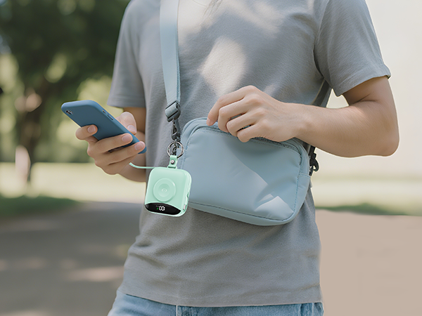 portable charger with cords