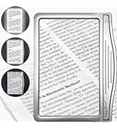 MagniPros 3X Large Ultra Bright LED Page Magnifier with 12 Anti-Glare Dimmable LEDs(Evenly Lit Vi...
