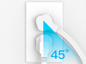 Right Angle Plug Power Strip