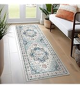 Madane Washable Runner Rug - 2x6 Rug Runners for Hallways 6 Feet Non Slip Vintage Kitchen Runner ...