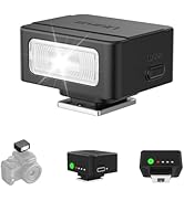 ULANZI SL01 Mini Camera Flash, GN8 6500K Mini Flash Speedlite, 4 Power Levels, Compatible with So...