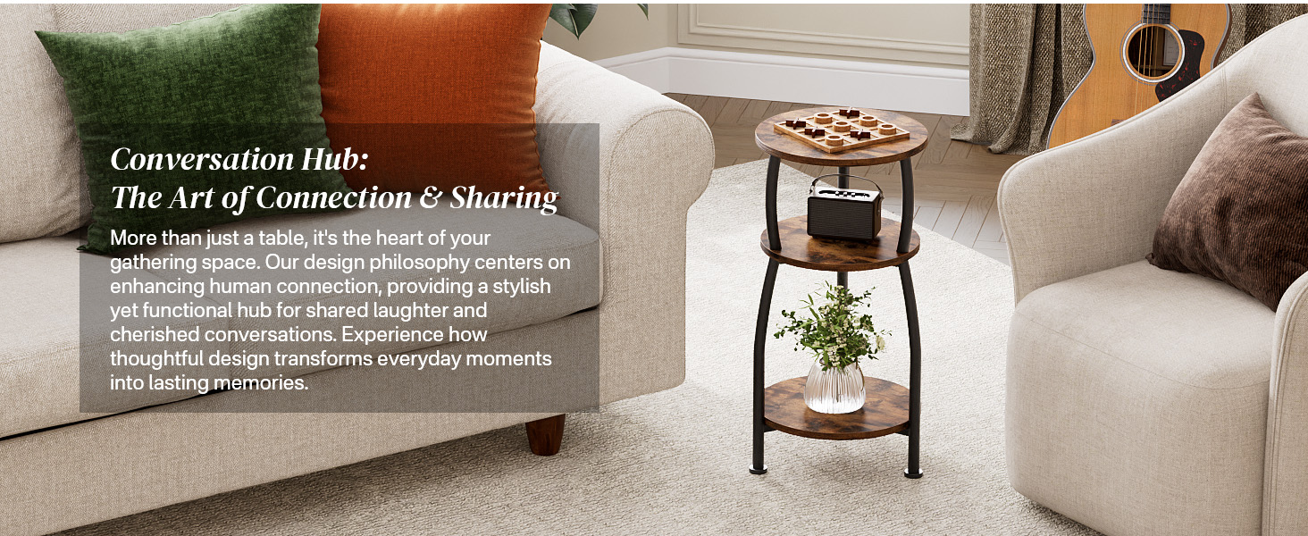 Small Round Side Table