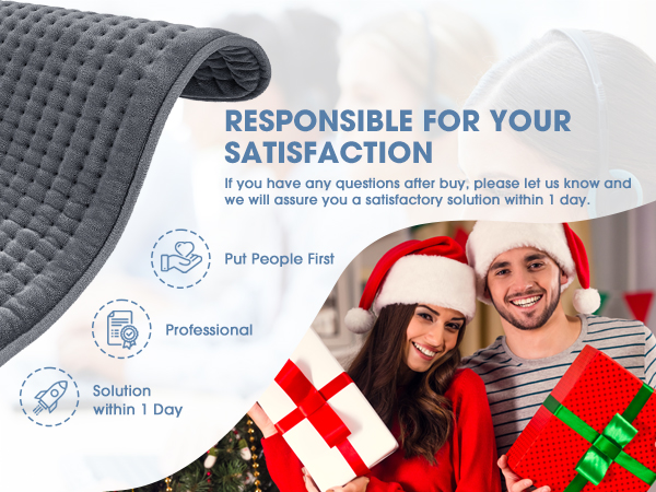 electric heating pad for back extra large period cramps neck shoulder pain relief gifts for women