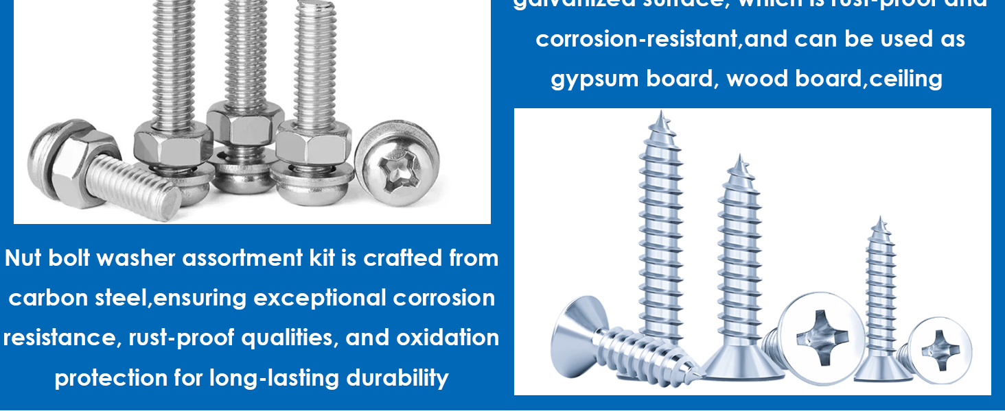 Nuts and Bolts with Wood Screws