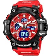 findtime Men's Military Tactical Watches for Men Big Face Large Dual Analog Digital Display Sport...