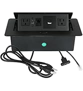 Table Pop Up Outlet,Automatic Pop up Strip Center countertop Socket Recessed Multimedia Strip Soc...