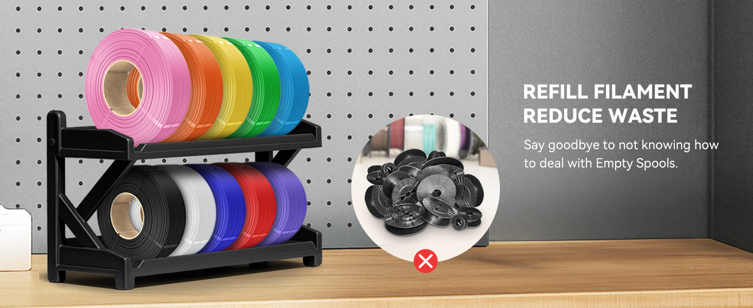 SUNLU 3D Printer Filament Bundle, 1kg Refill Filament