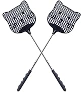 Staruby 2 Pack Extendable Fly Swatter, 25 inch Long Handle Flyswatters, Plastic Heavy Duty Fly Sw...