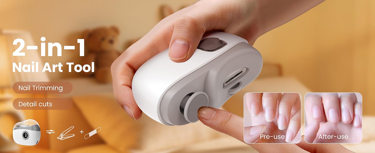 2 in 1 Electric Nail Clipper