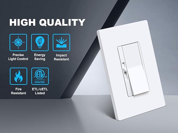 slim dimmer light switch