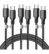 USB C to USB C Charger Cable, 3Pack 10FT Type C Fast Charging Cord Compatible for iPhone 15/16/17...