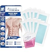 Beauty7 Men Wax Strips for Body, Ready to Use Waxing Strips, Facial Hair Removal Wax, Legs Arms C...
