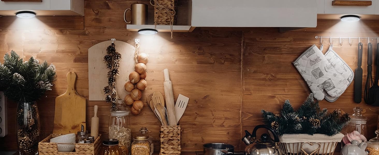 kitchen puck lights under cabinet