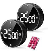 Allbean Digital Kitchen Timer, Large Display Magnetic Countdown Countup Timer, 3 Preset Times (5,...