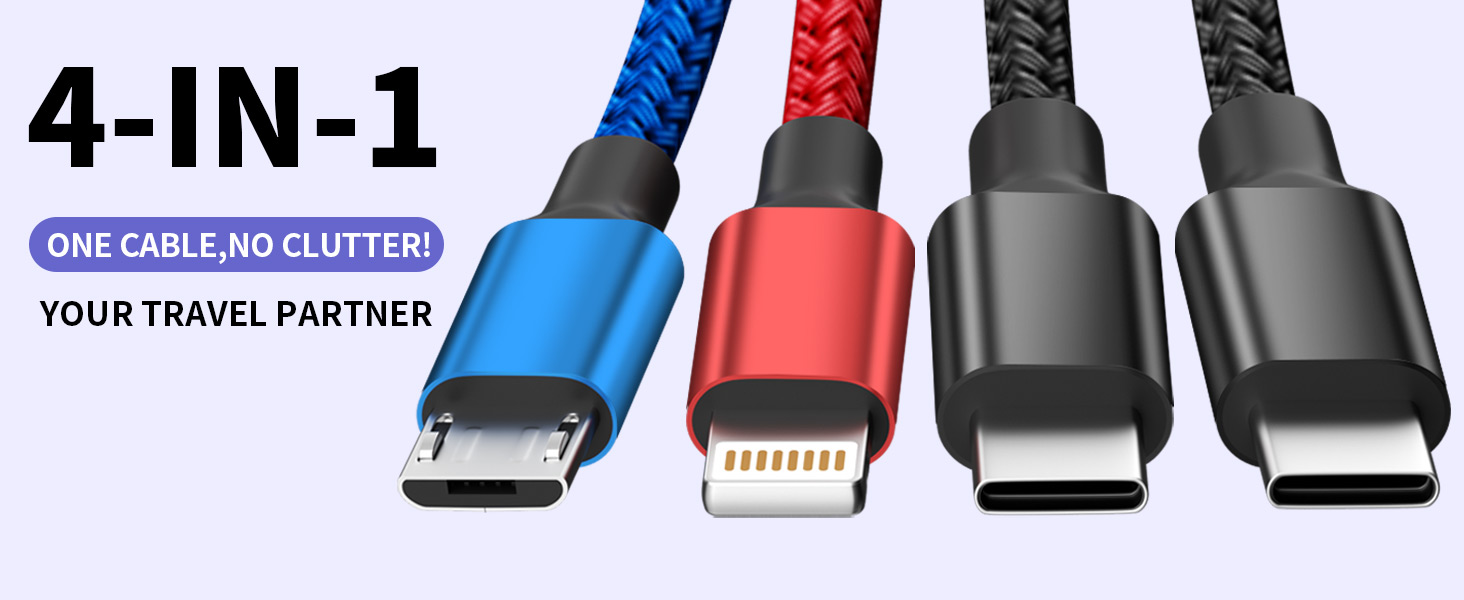 4 in 1 charging cable for all devices