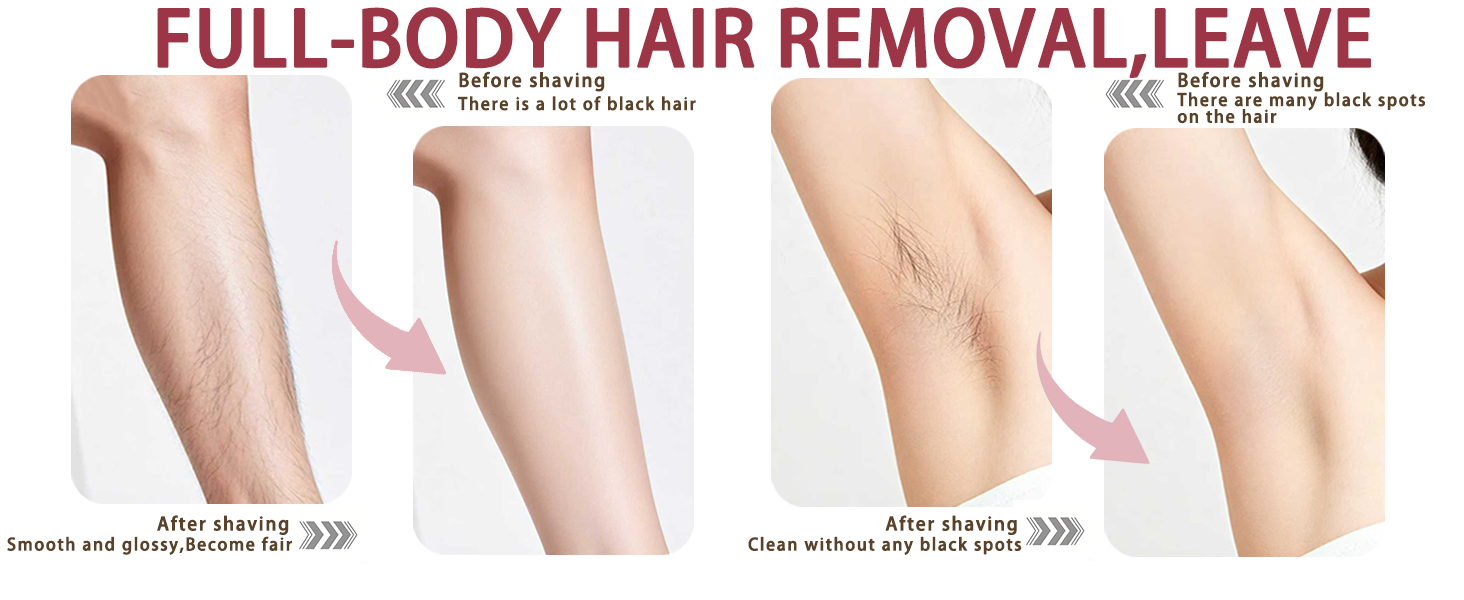 Bikini Trimmer for Women : 3-in-1 Painless Electric Shaver