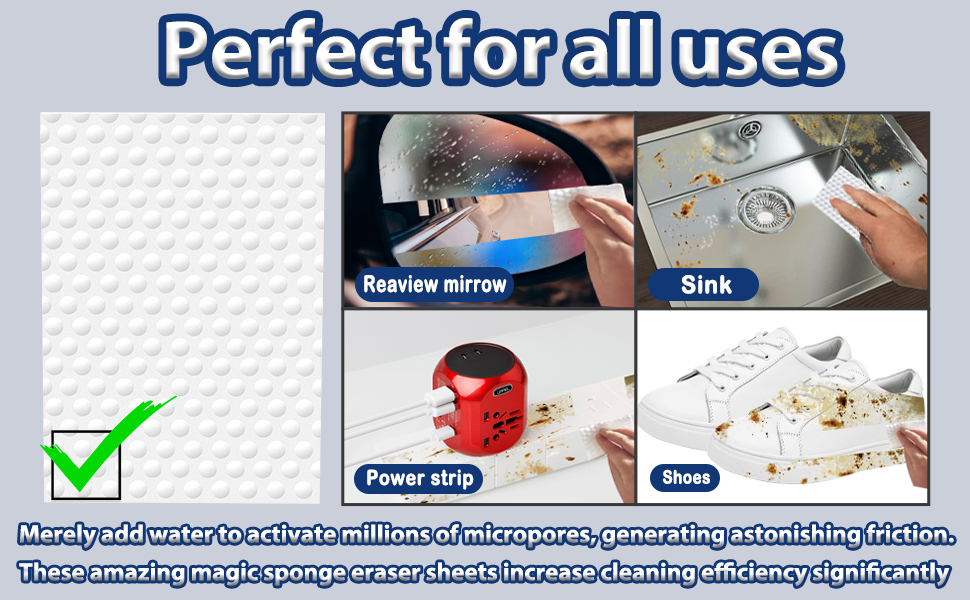 Magic Sponge Eraser Sheets,Upgrade Convex Point Melamine Sheets