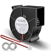 WDERAIR Small Squirrel Cage 24V Blower Fan Dual Ball Bearing High Performance Cooler 75mm x 30mm ...
