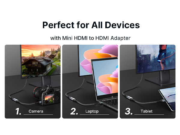 Mini HDMI to HDMI Adapter