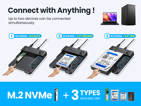 How to clone HDD using docking station?