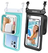 Niveaya 2 Pack IPX8 Waterproof Phone Pouch, Large Space Cell Phone Pouch Floating, Water Proof Ph...